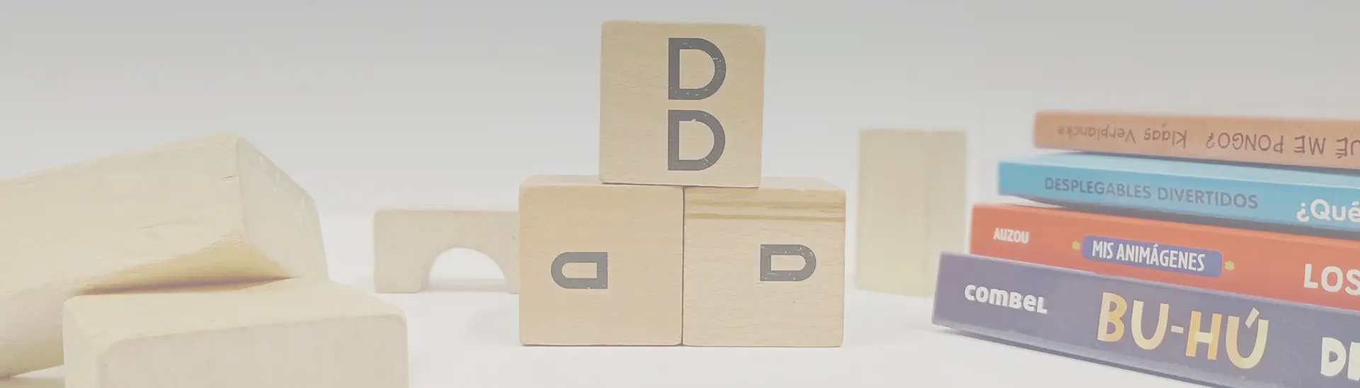 dados-libros Combinación de dados y libros para una imagen de una escuela infantil de Cuatro Caminos en Madrid
